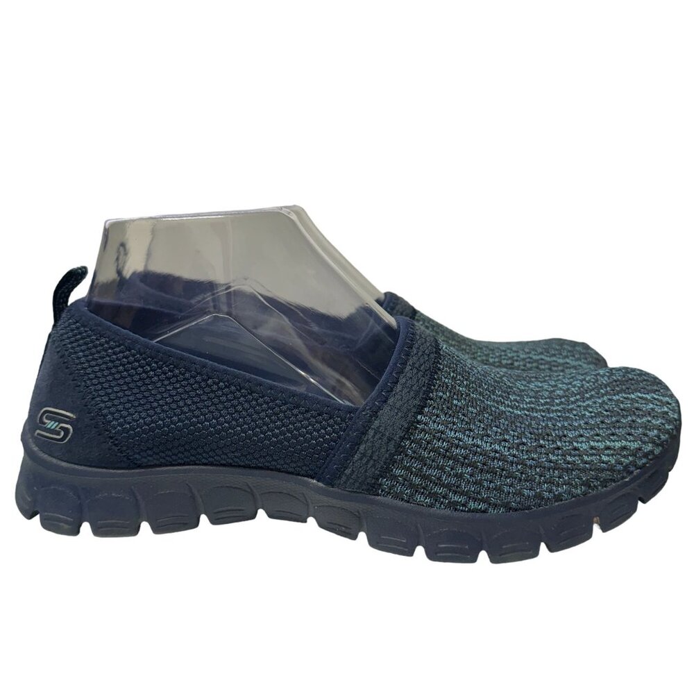 Skechers EZ Flex Loafer Womens 8.5 Navy Blue Air Cooled Memory Foam SlipOn Shoes